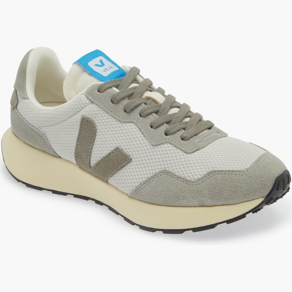 Veja White and Gray Sneakers